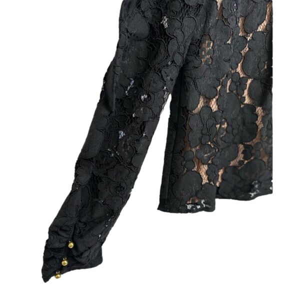 WAYF Erika Puff-Sleeve Lace Top,‎ Size XSMALL - Picture 10 of 15